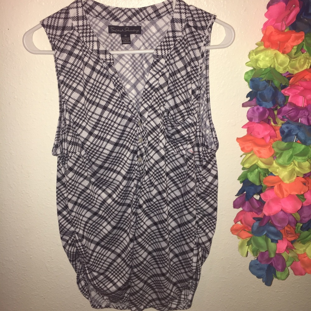 French Laundry plaid top
